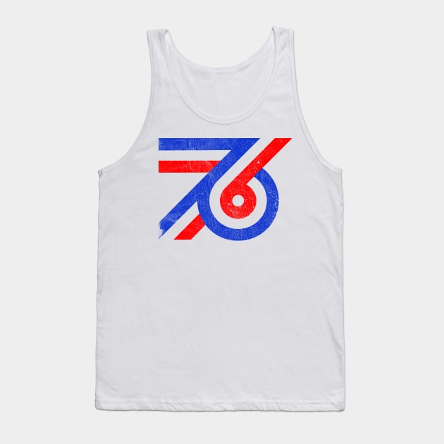 76 --- Retro 70s Style Design Tank Top by DrumRollDesigns